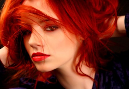 RED HEAD BEAUTY - red, girl, hair, beauty