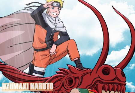 the champion of konoha - champion, sky, naruto, ninja, konoha