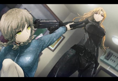 Time to Die - girls, war, anime, gun