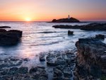 gorgeous lighthouse seascape