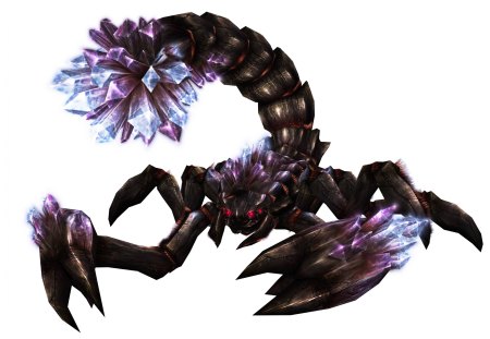 akura - claws, club tail, black, crystals