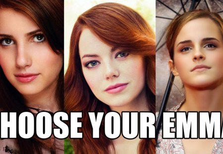 Choose your Emma - emma, stone, roberts, watson