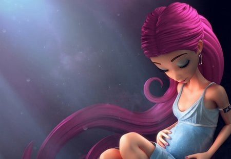 Pregnant girl - girl, cute, mother, pregnant