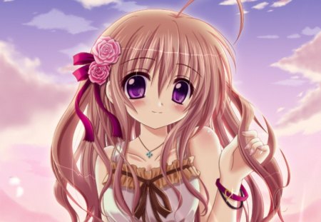 cute brown hair  other  anime background wallpapers on