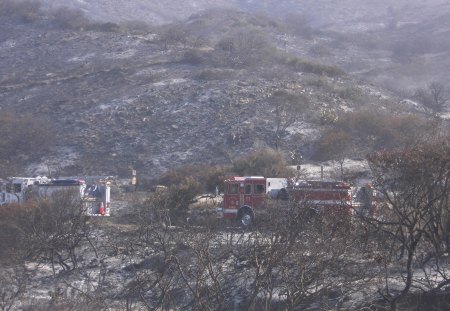 Springs Fire - california, disasters, springs, southern, firetrucks, fire