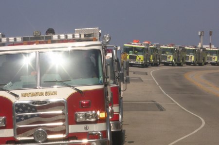 Springs Fire - pch1, california, springs, southern, fire, trucks