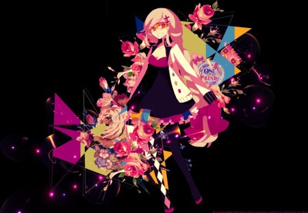 ~One Of A Kind~ - long hair, pretty, ia, flowers, vocaloid, anime, colorful