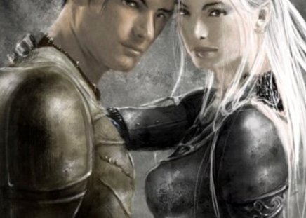 Fantasy couple - color, wallpper, image, new