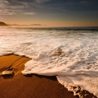 White Ocean Foamy Waves