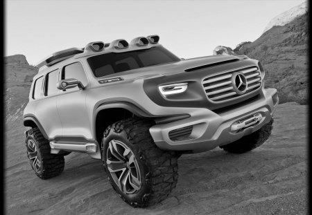 Mercedes Benz Ener G Force Concept 2012 - black and white, nice, car, suv