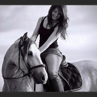 girl on a spaniard horse