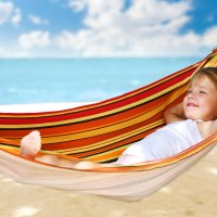 cute girl relaxing