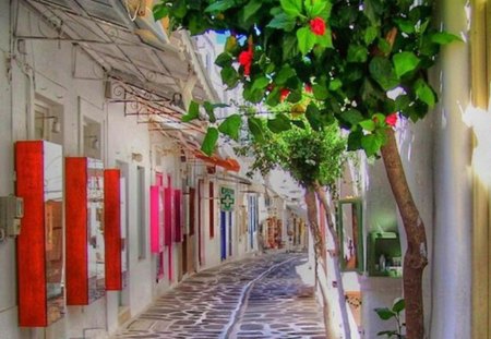 Paros Island  ~ Greece - red, greece, houses, beauty, island