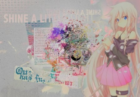 ~Shine A Little~ - long hair, pretty, ia, vocaloid, anime