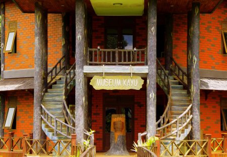 The wood museum - wood, samarinda, kalimantan, buildings, museum