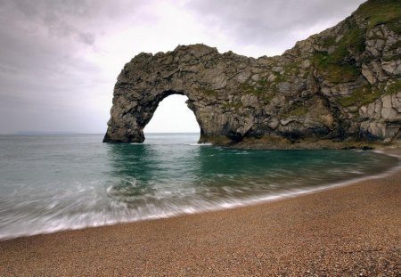 beach - rock, sea, sand, beach