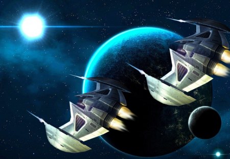 Space Ship - Moon, Sci-Fi, People, Planet, Space Ship