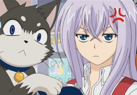 Angry misaki - mad, cat, scared, angry, cute