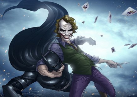 Batman & Joker - Joker, Comics, DC Comics, Superheroes, Batman