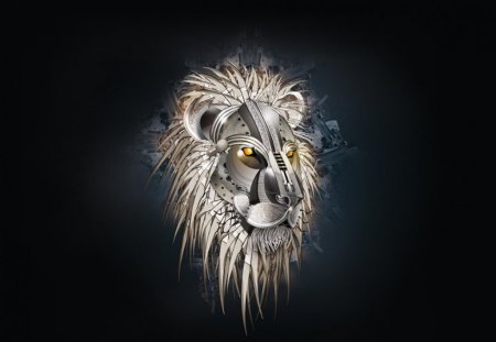 DIGITAL LION - lionhead, 3d