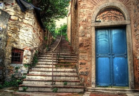 a door in balat              istanbul - istanbul, balat, street, turkey