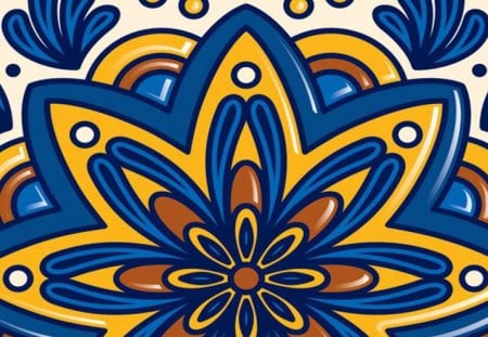 Flower Abstract - tile, flower