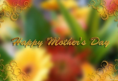 HAPPY MOTHER'S DAY - MOTHERS DAY, MAY, FIELDS, LOVE, HOLIDAYS, FLOWERS, HAPPY MOTHERS DAY