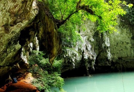 Blue lagoon-Railay beach in Krabi - color, wallpper, image, new