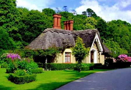 Cottage in England - color, wallpper, image, new