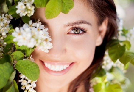 Flower Girl - woman, girl, flowers, lovely, model