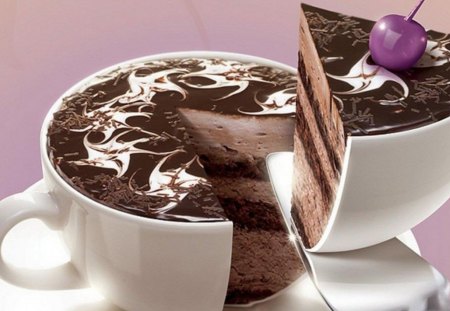 Chocolate Cake - cake, chocolate, yummyy, cup