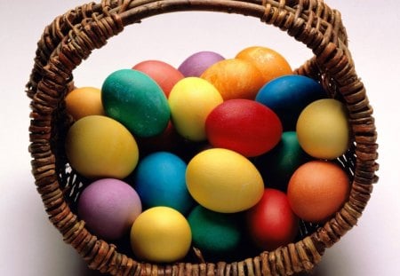 Easter day - easter, color, basket, ege