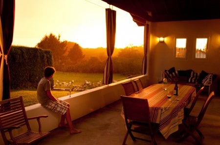 Summer Rain - france, luxury home, summer rain, summer, france summer