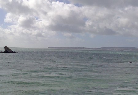 Meadfoot, looking towards Berry Head - oceans, devon, seas, rocks, sky