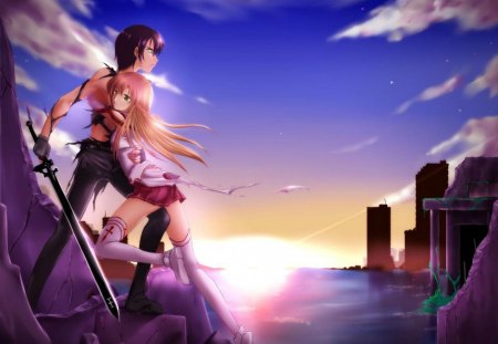 I will fight the entire world for you! - kirisuna, death, dark, sao