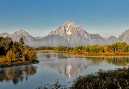 *** Amazing landscape *** - nature, mountains, lake, trees