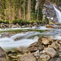 magnificent krimml  falls in austria