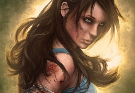 Lara Croft - female, lara croft, girl, tomb raider, games, brown hair, video games