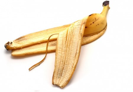 Banana Skin - banana, yellow, fruit, skin