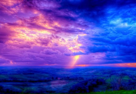 TORCH of NATURE - rays, skynature, sky, sun