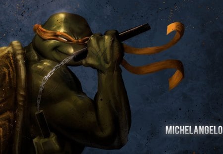 MICHELANGELO - DUDE, TMNT, ORANGE, NUNCHUCKS