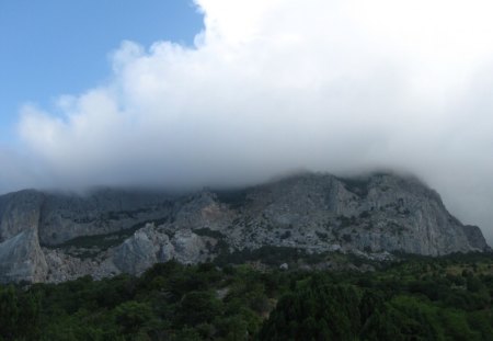 Clouds - sky, crimea, mountain, clouds