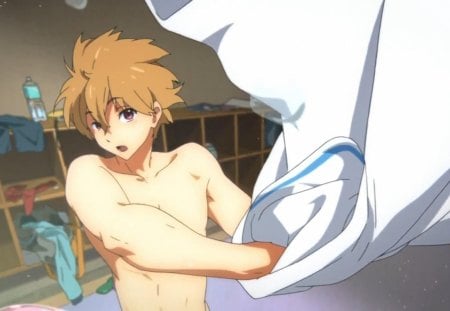 Anime boy - summer, shouta, orginal, anime, male, swim