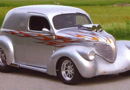 1937 Willys Sedan Devlivery - sedan, willys, car, big block