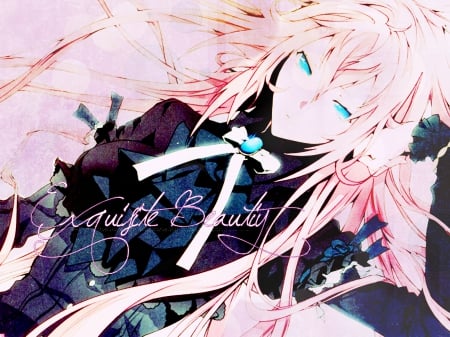 ~Exquisite Beauty~ - pretty, vocaloid, anime, megurine luka, pink hair, blue eyes