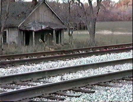 By The Tracks - farmhouse, railroad, country, rural