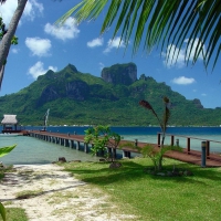 View to Tahiti South Polynesia