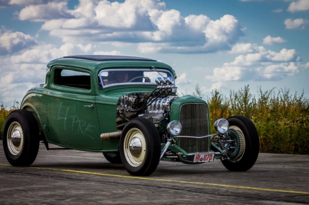 Hot Rod - vehicle, tuned, wheels, motor, oldtimer