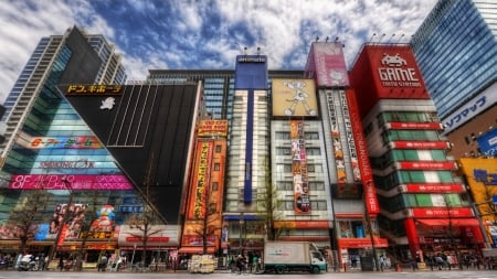 Akihabara - market, japan, building, shopping, akihabara, city