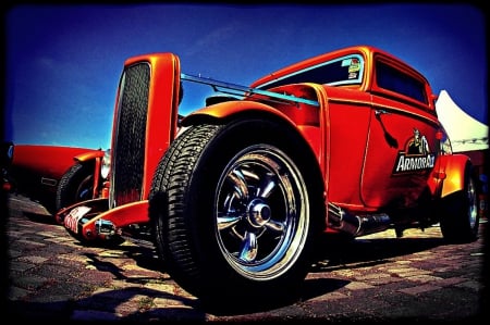 Hot Rod - tuned, -old, motor, oldtimer, wheels